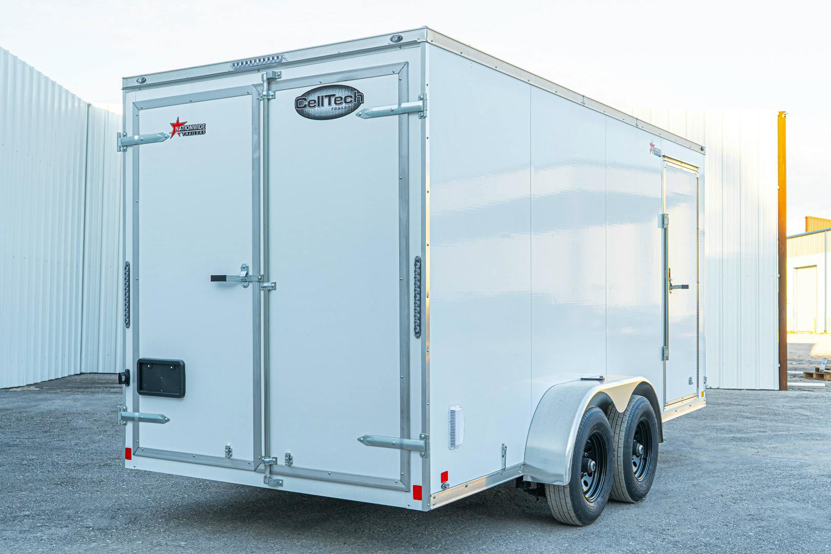 CellTech 7'x16' All-Steel Enclosed Cargo Trailer w/ Rear Barn Doors (C2) - Stock #85375 - Image 8 of 19
