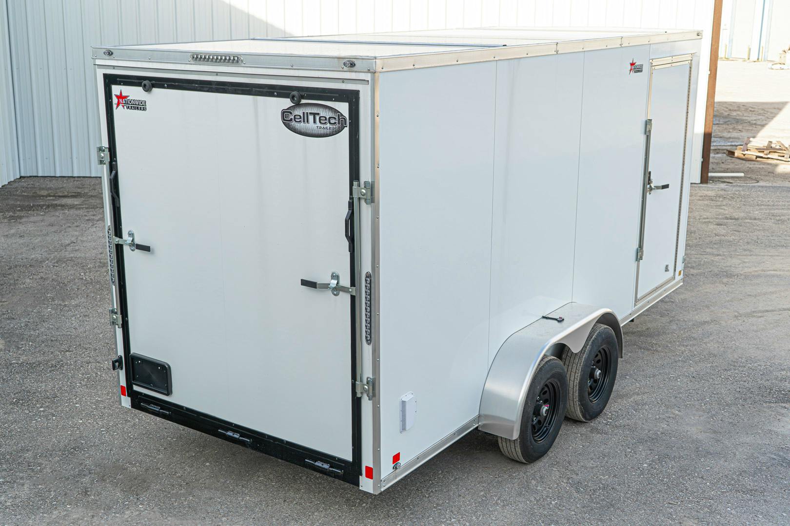 CellTech 7'x16' All-Steel Enclosed Cargo Trailer w/ Rear Ramp Door (C2) - Image 9