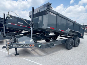 RawMaxx 14'x83" Telescopic Dump Trailer w/ 3ft Sides (LPXT)