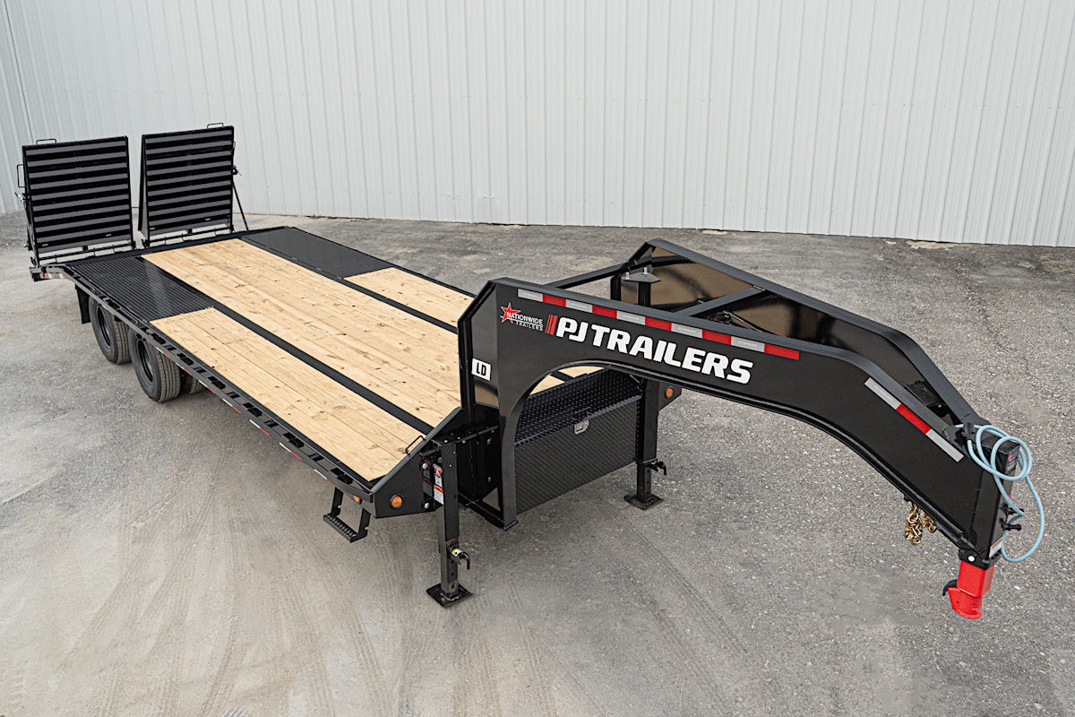 PJ Trailers 25'x102" Gooseneck Low Pro Flatbed Trailer w/ Duals (LD) - Image 10