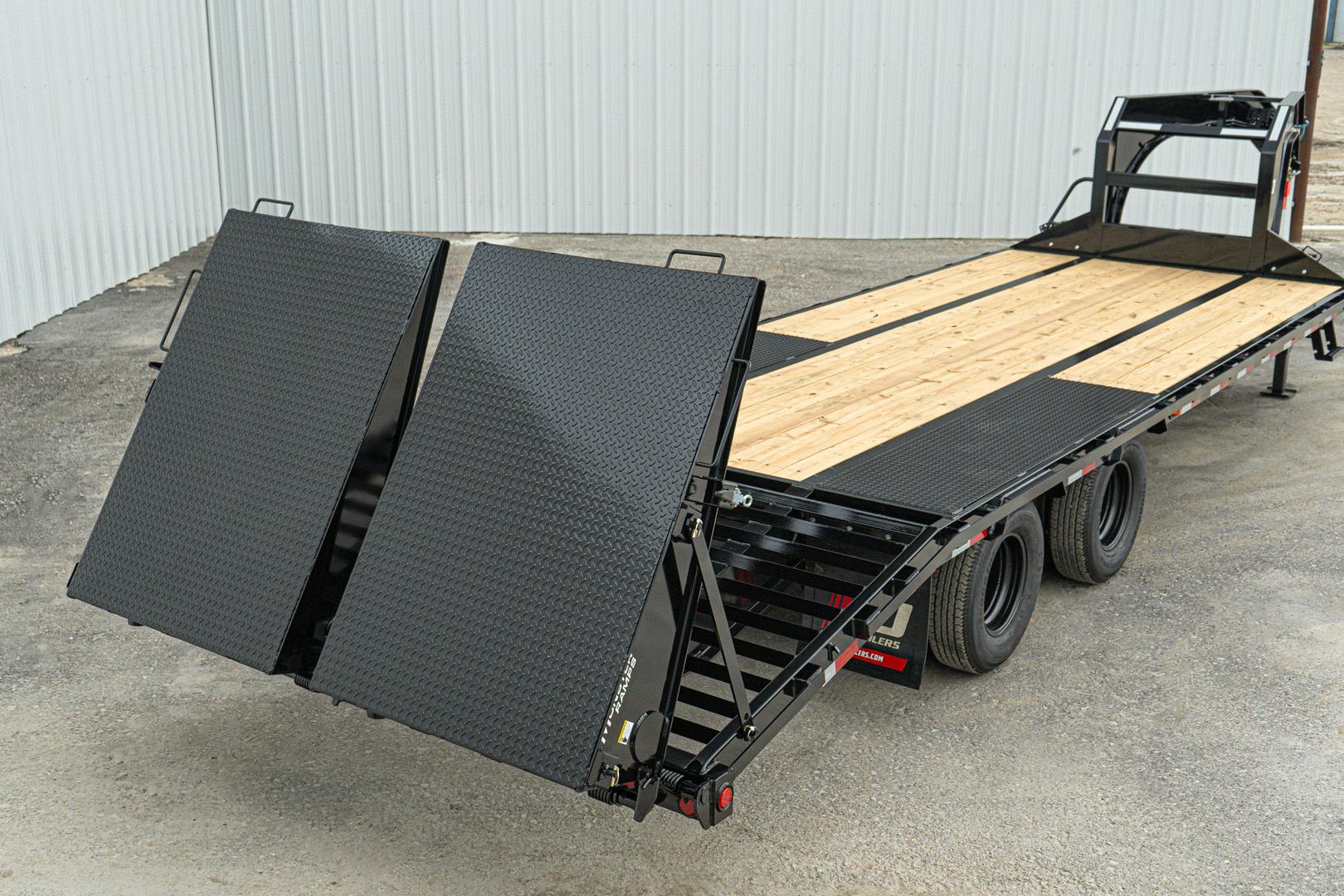 PJ Trailers 25'x102" Gooseneck Low Pro Flatbed Trailer w/ Duals (LD) - Image 23