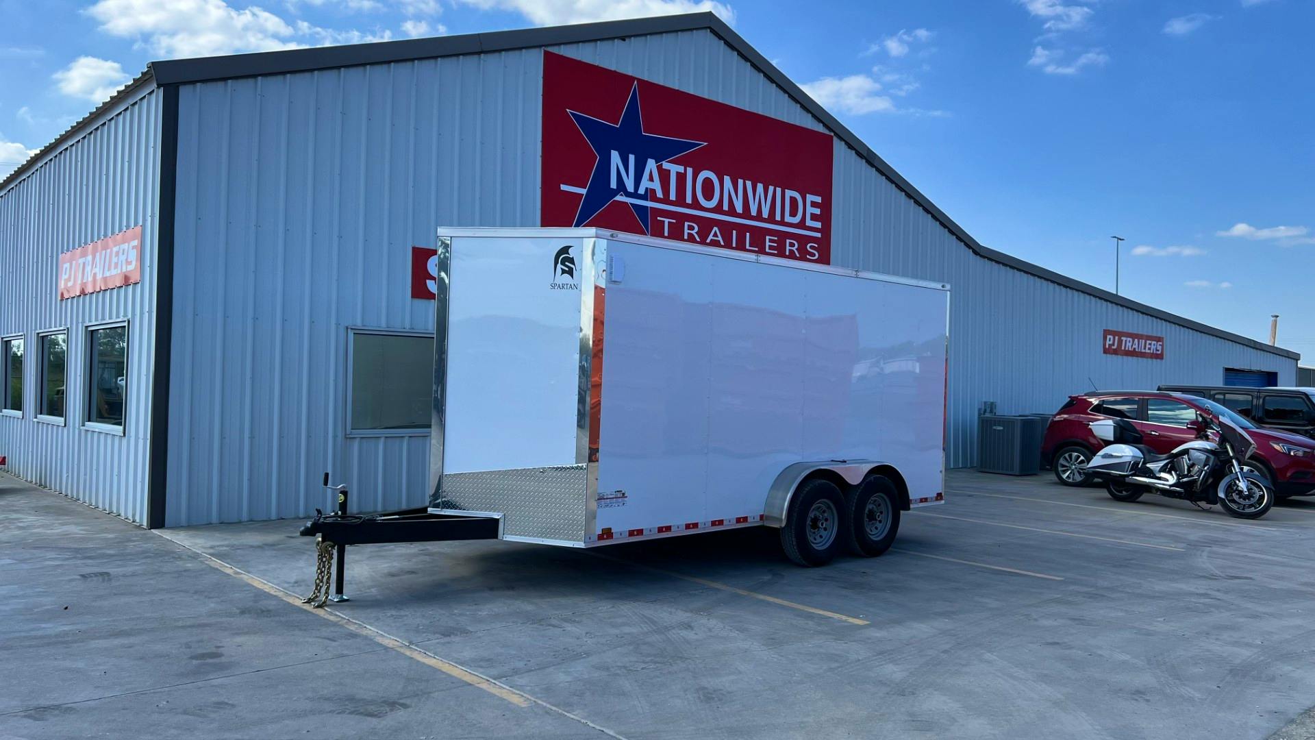 Spartan 7'x16' Enclosed Cargo Trailer w/ Rear Ramp Door (C2) - Image 1