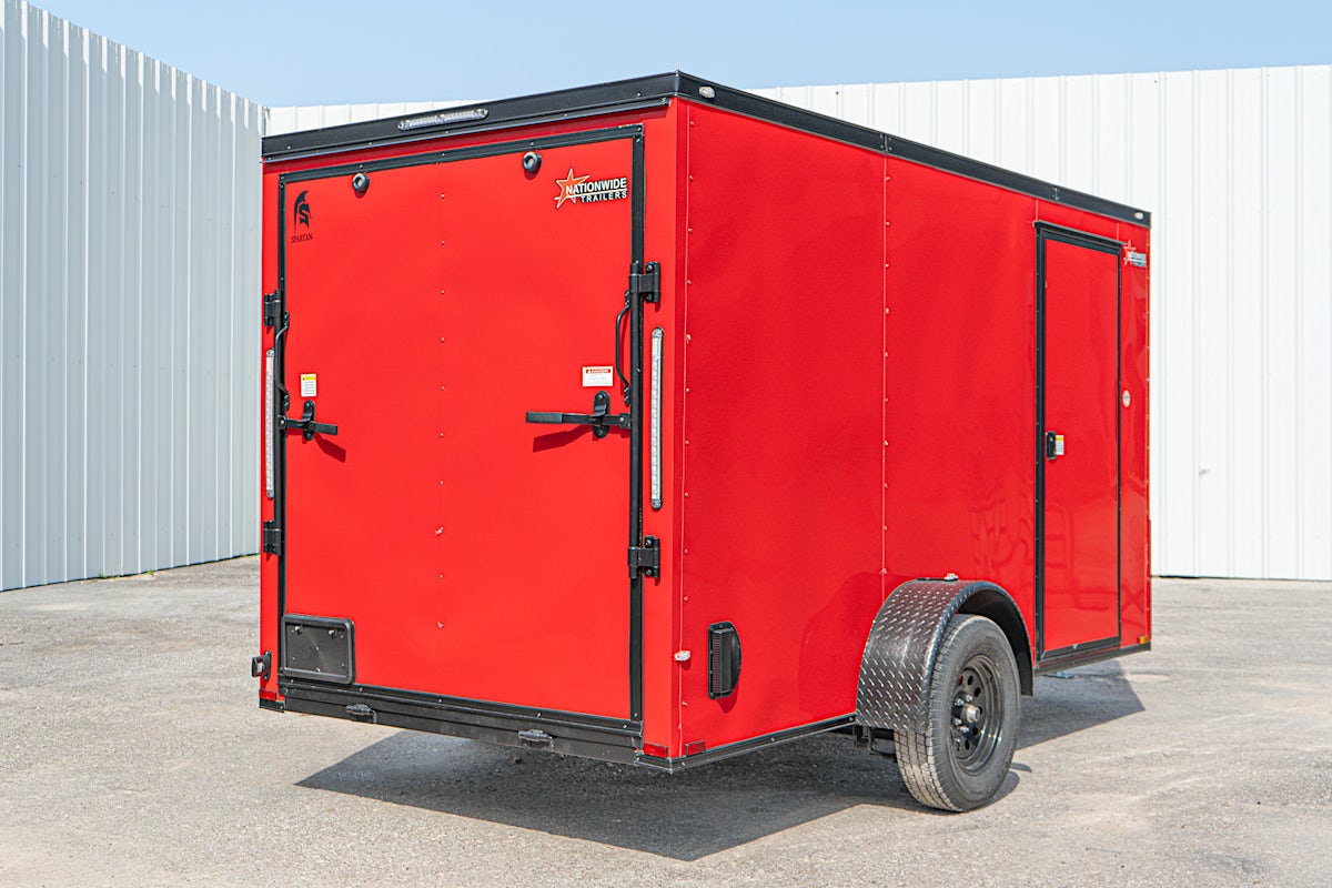 Spartan 6'x12' Enclosed Cargo Trailer w/ Rear Ramp Door (C1) - Image 11