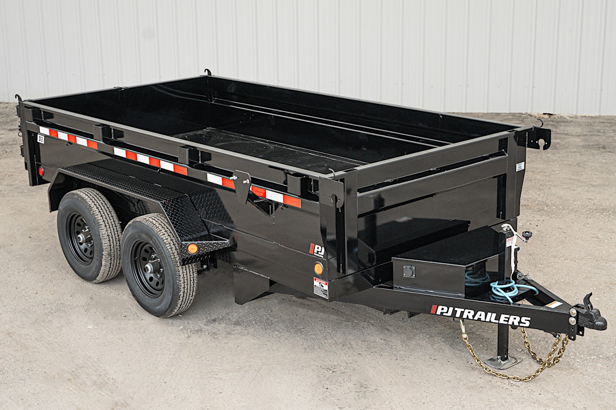 PJ Trailers 12'x72" Hydraulic Dump Trailer w/ 20" Sides (D3) - Image 3