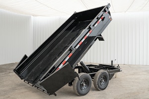 PJ Trailers 12'x72" Hydraulic Dump Trailer w/ 20" Sides (D3)