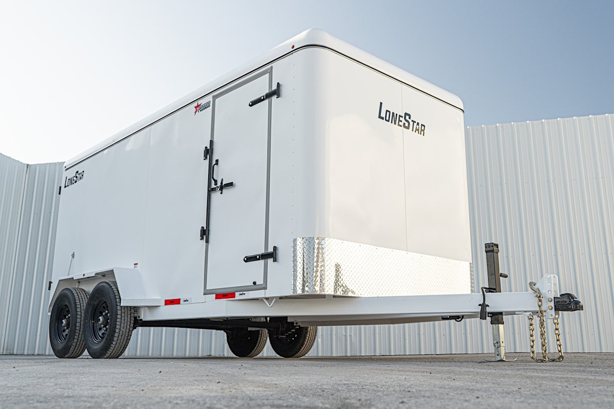 LoneStar 6.5'x20' 14k Steel Enclosed Cargo Trailer w/ Rear Barn Doors (C2) - Image 1