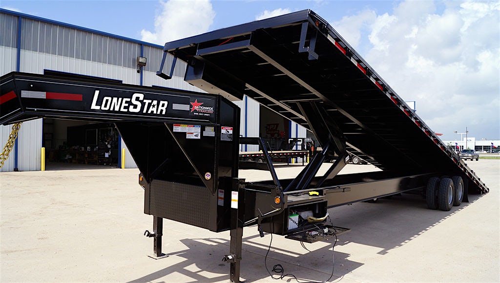 LoneStar 40'x102" Tilt Shipping Container Trailer w/ Duals (TC) - Image 3