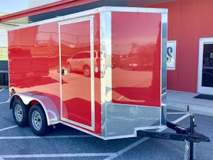 Spartan 6'x12' Enclosed Cargo Trailer w/ Rear Ramp Door (C2)