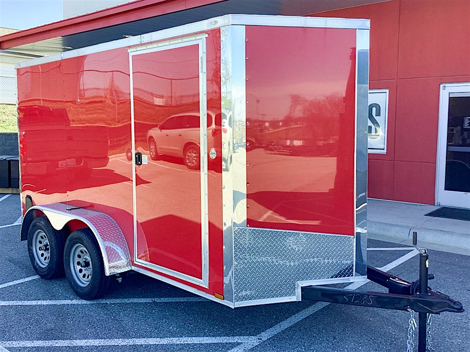 Spartan 6'x12' Enclosed Cargo Trailer w/ Rear Ramp Door (C2) - Stock #85447 - Image 1 of 3 Spartan 6'x12' Enclosed Cargo Trailer w/ Rear Ramp Door (C2) - Stock #85447 - Image 1 of 3