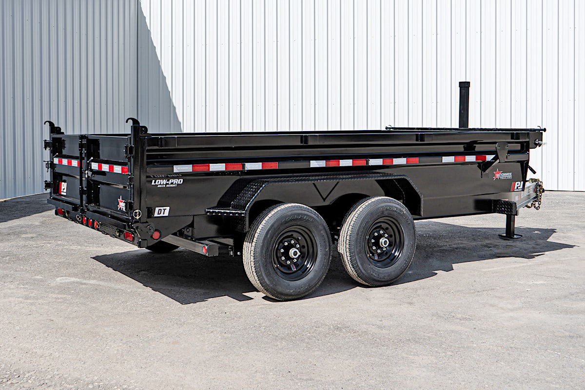 PJ Trailers 14'x83" Telescopic Dump Trailer w/ 2' Sides (DT) - Image 24