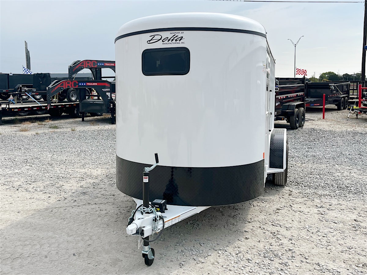 Delta 14' 500 Series 2 Horse Slant Stock Combo Trailer (RH) - Stock #85473 - Image 4 of 6 Delta 14' 500 Series 2 Horse Slant Stock Combo Trailer (RH) - Stock #85473 - Image 4 of 6