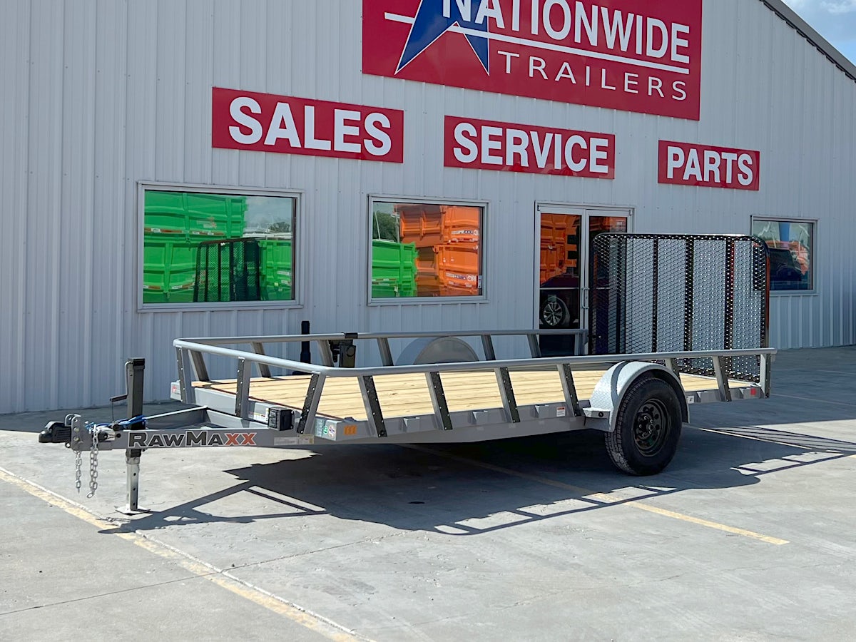RawMaxx 14'x77" Pipetop Utility Trailer w/4' Gate (UTX) - Image 1