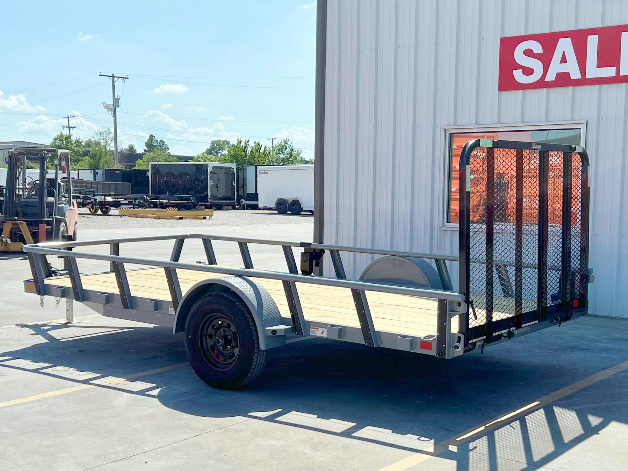 RawMaxx 14'x77" Pipetop Utility Trailer w/4' Gate (UTX) - Image 5