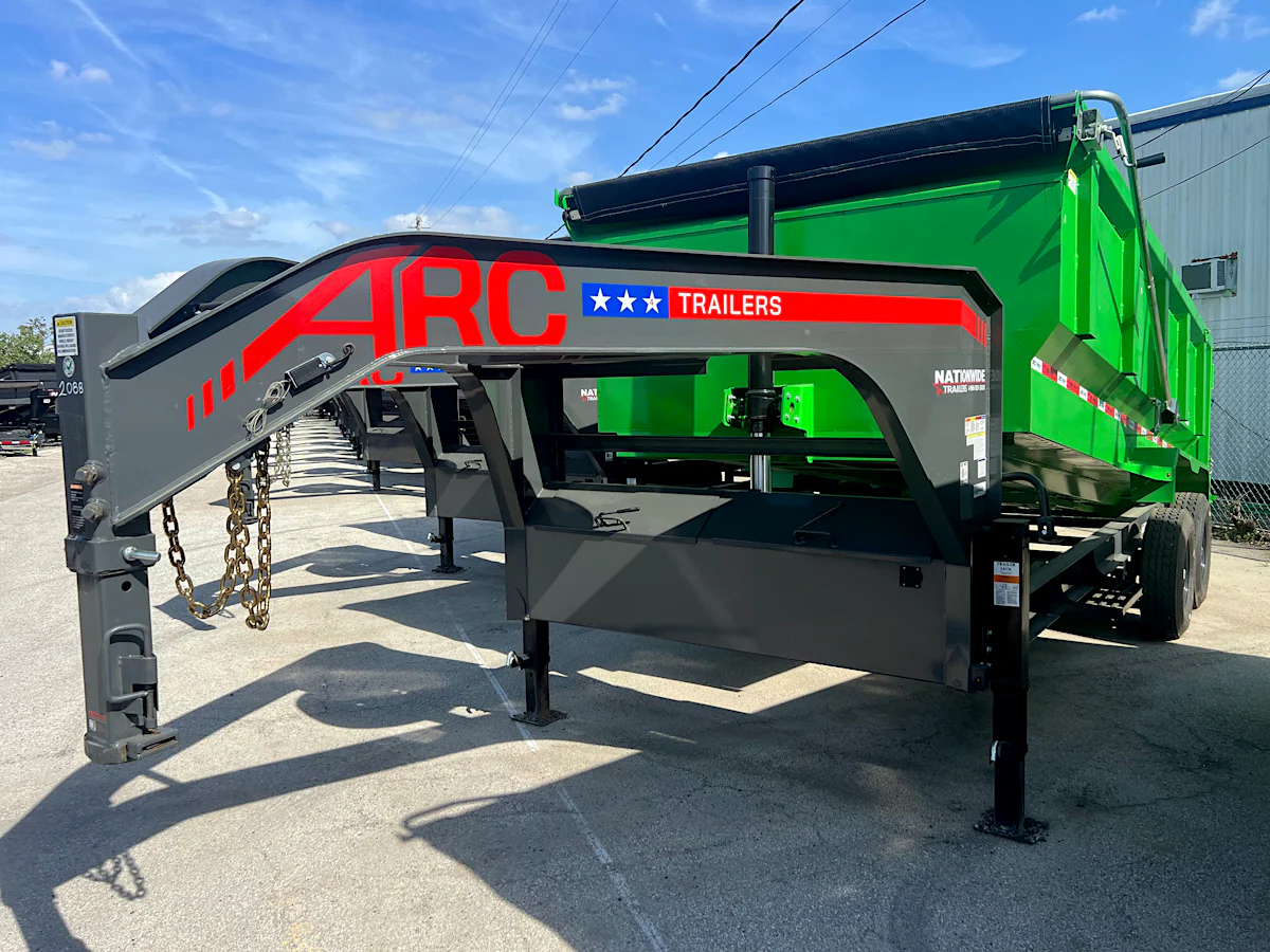 ARC Trailers 16'x83" Gooseneck Telescopic Dump Trailer w/ 4' Sides (GDT) - Stock #85515 - Image 1 of 5 ARC Trailers 16'x83" Gooseneck Telescopic Dump Trailer w/ 4' Sides (GDT) - Stock #85515 - Image 1 of 5