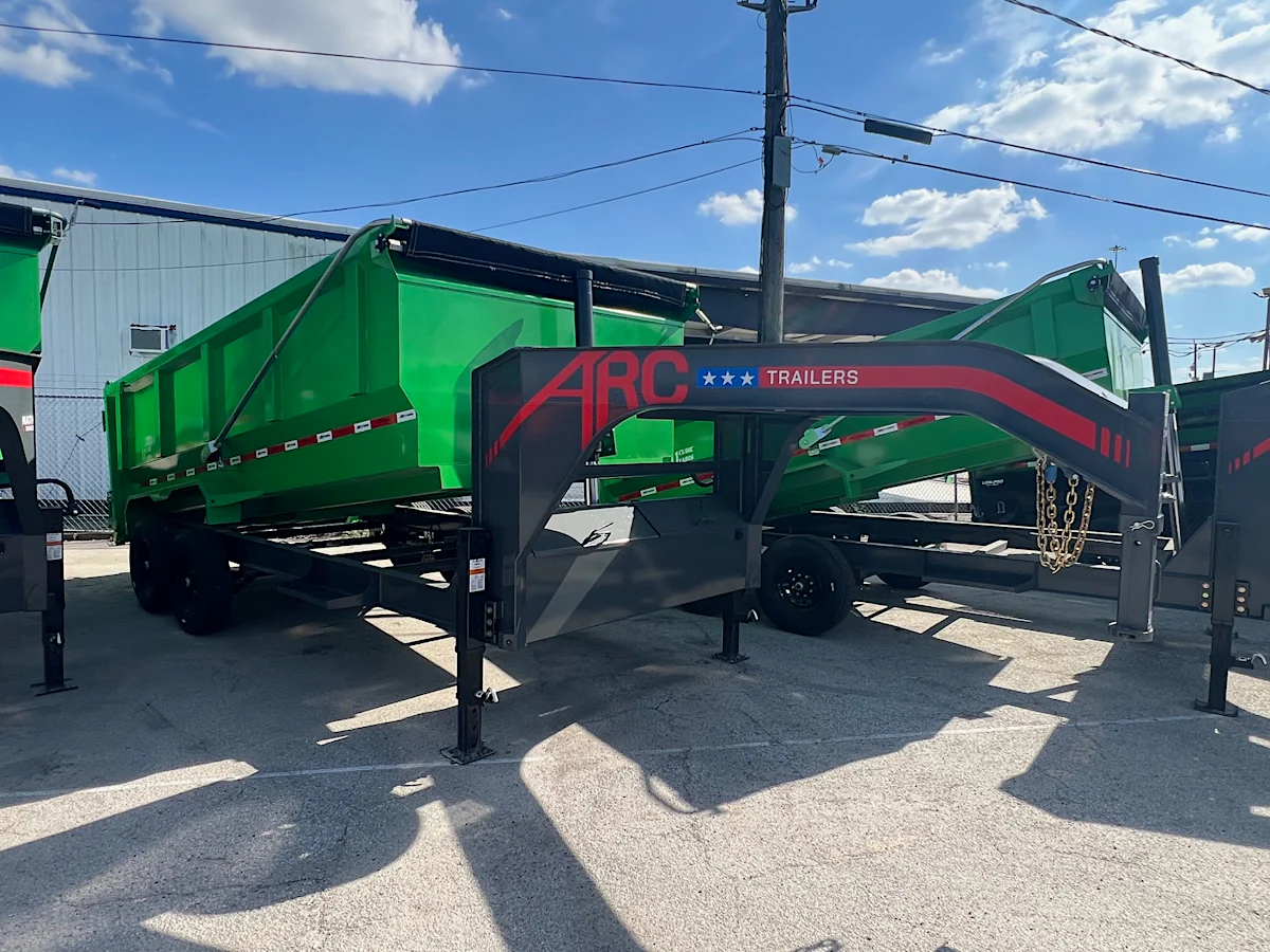 ARC Trailers 16'x83" Gooseneck Telescopic Dump Trailer w/ 4' Sides (GDT) - Stock #85515 - Image 3 of 5 ARC Trailers 16'x83" Gooseneck Telescopic Dump Trailer w/ 4' Sides (GDT) - Stock #85515 - Image 3 of 5