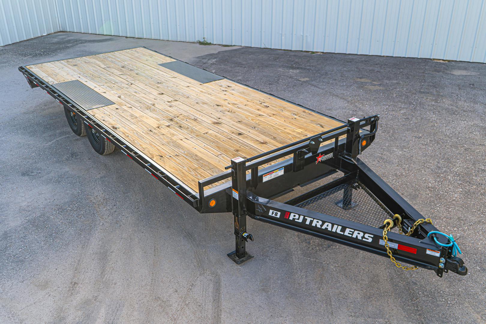 PJ Trailers 20'x102" 8" I-Beam Deckover Flatbed Trailer (F8) - Image 4