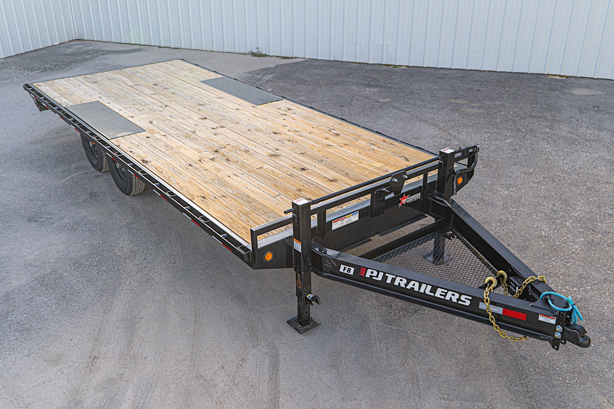 PJ Trailers 20'x102" 8" I-Beam Deckover Flatbed Trailer (F8) - Image 4