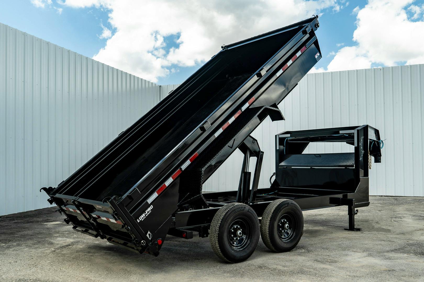 PJ Trailers 14'x83" GN Low Pro Dump Trailer w/ 2' Sides (DL) - Image 21