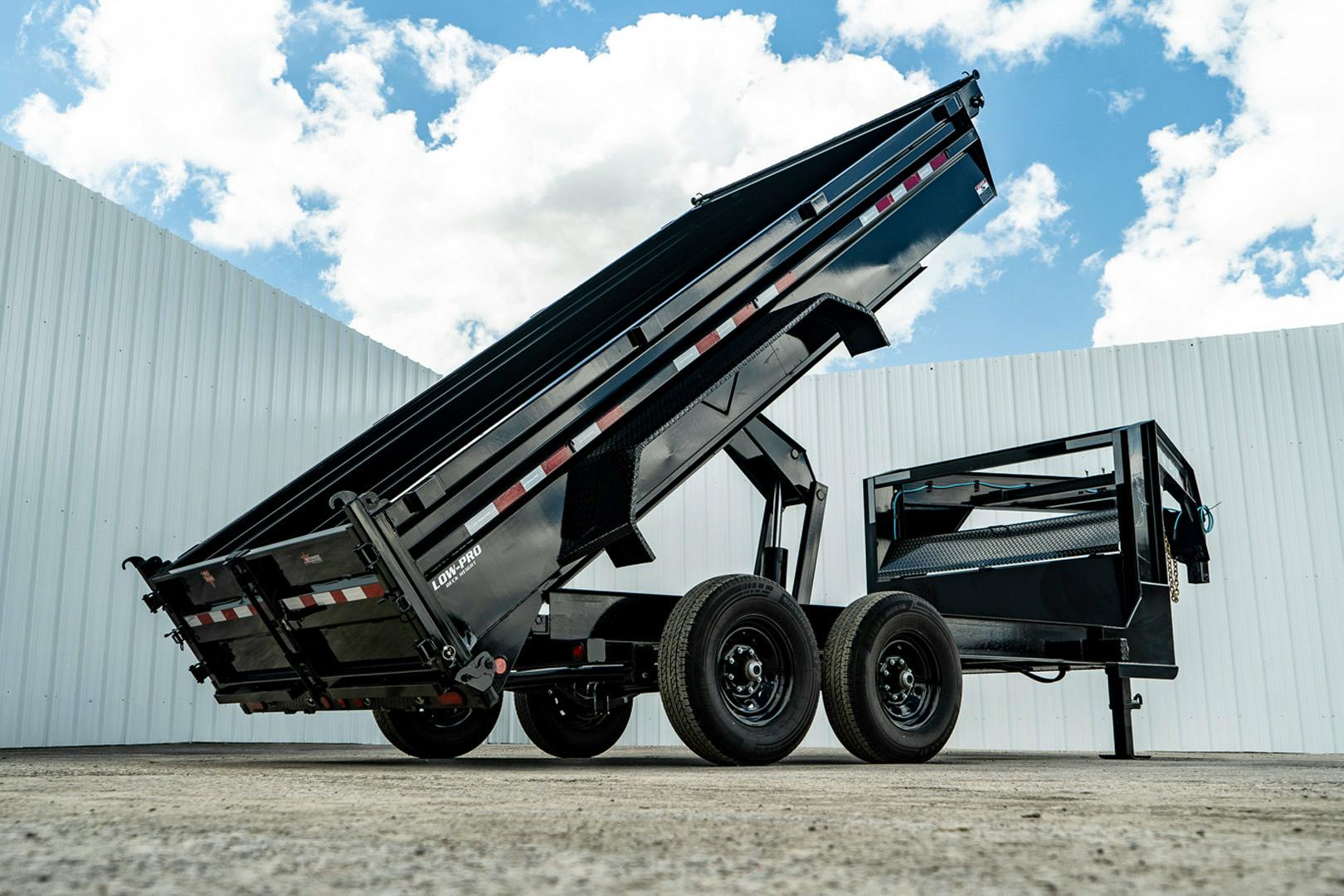 PJ Trailers 14'x83" GN Low Pro Dump Trailer w/ 2' Sides (DL) - Image 23