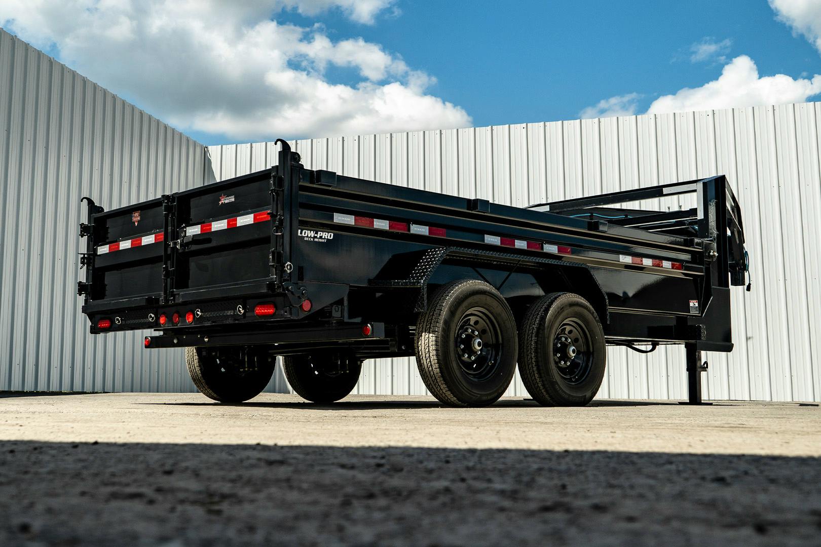 PJ Trailers 14'x83" GN Low Pro Dump Trailer w/ 2' Sides (DL) - Image 24
