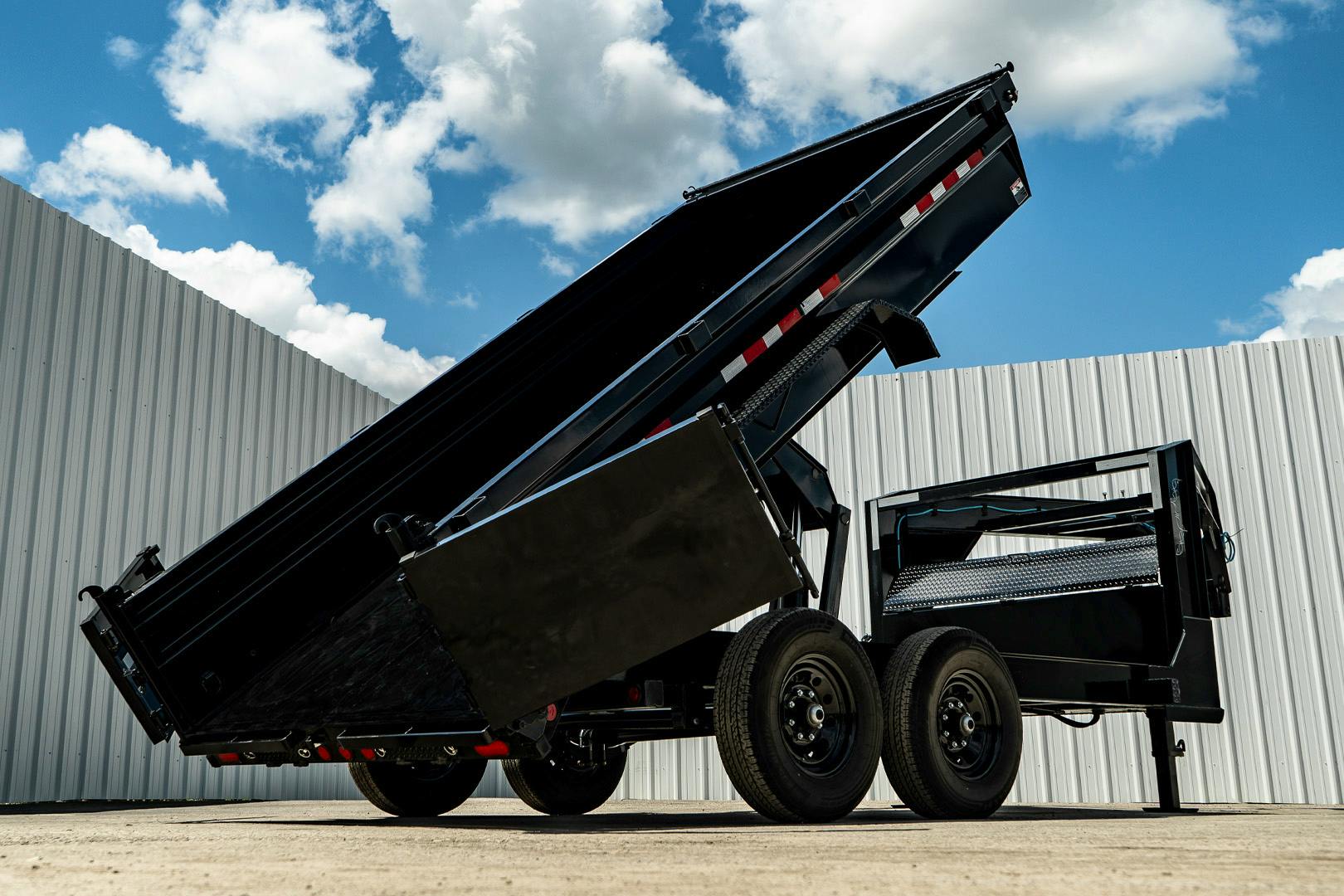 PJ Trailers 14'x83" GN Low Pro Dump Trailer w/ 2' Sides (DL) - Image 28