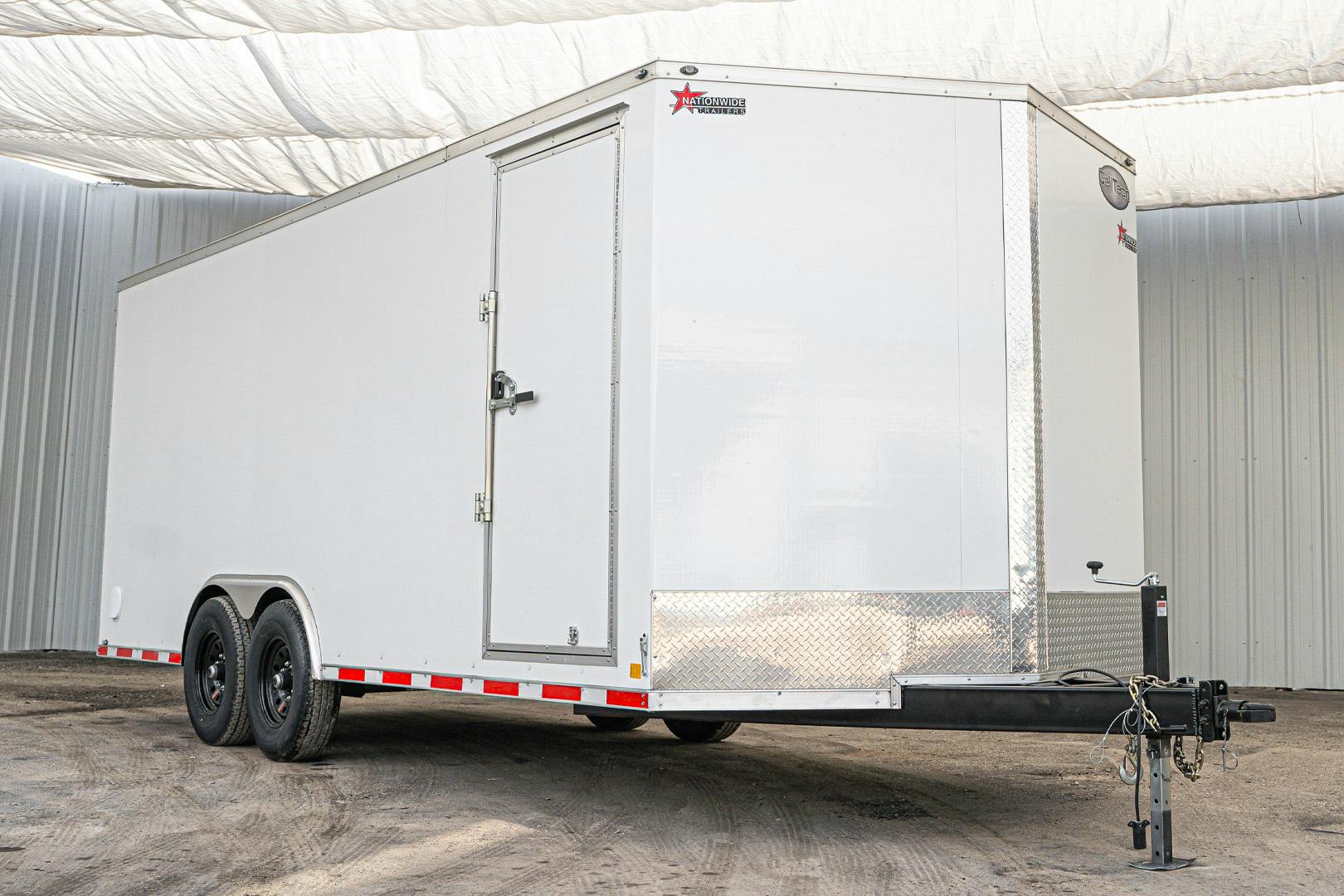CellTech 8.5'x16' All-Steel Enclosed Cargo Trailer w/ Rear Barn Doors (C2) - Stock #85562 - Image 2 of 14