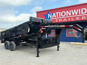 RawMaxx 16'x83" Telescopic Gooseneck Dump Trailer (LPXT GN)