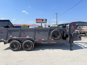 RawMaxx 16'x83" Telescopic Gooseneck Dump Trailer (LPXT GN)