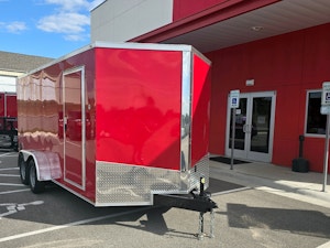 Spartan 7'x16' Enclosed Cargo Trailer w/ Rear Ramp Door (C2)