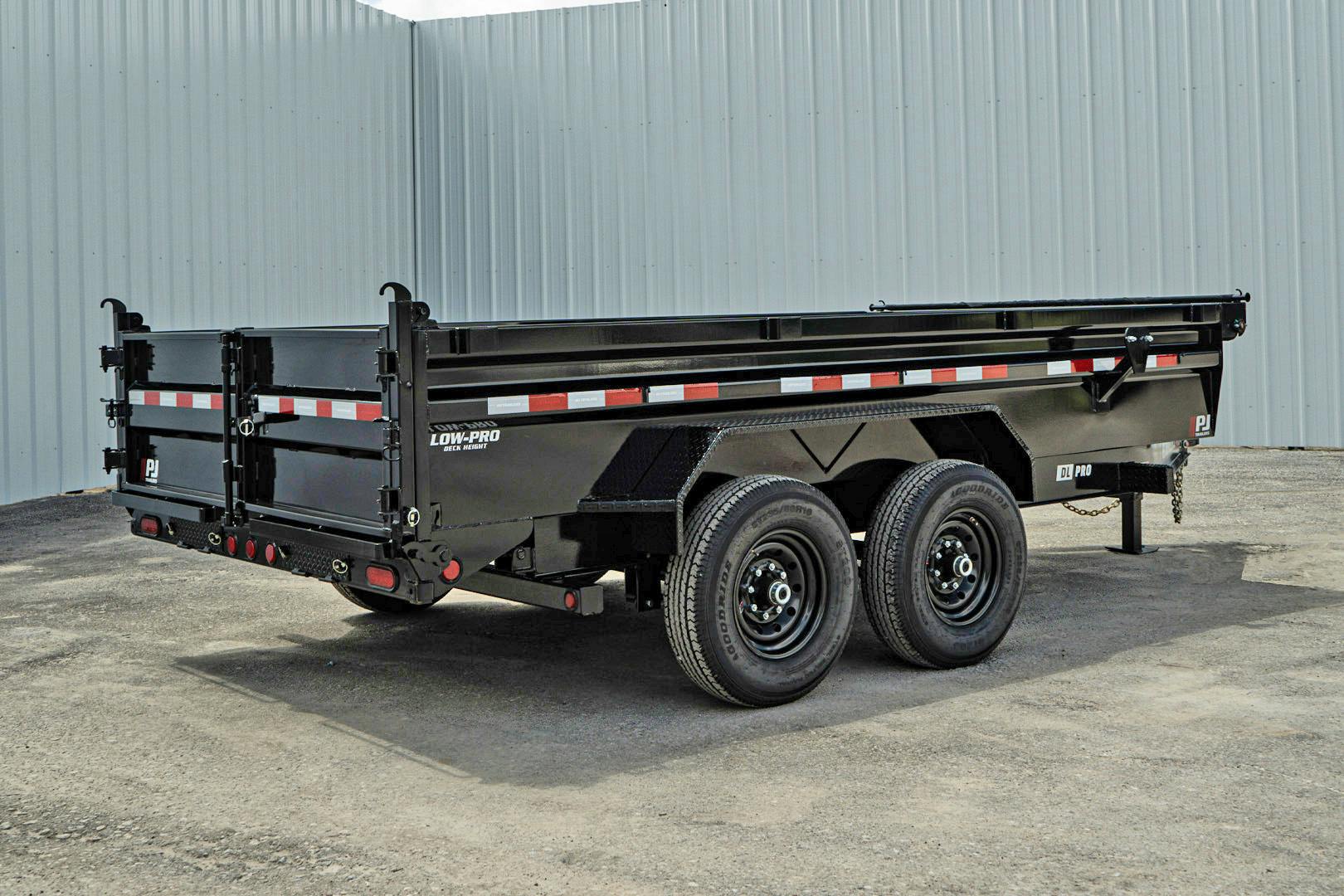 PJ Trailers 14'x83" Low Pro Dump Trailer w/ 2' Sides (DL) - Image 24