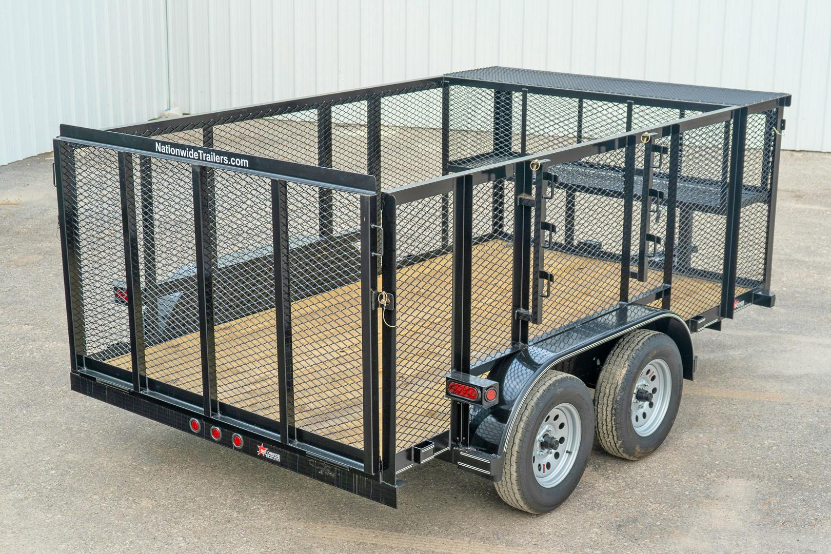 Texas Bragg 12'x77" Landscape Trailer w/ 4' Sides & 4' Gate (L2) - Image 12