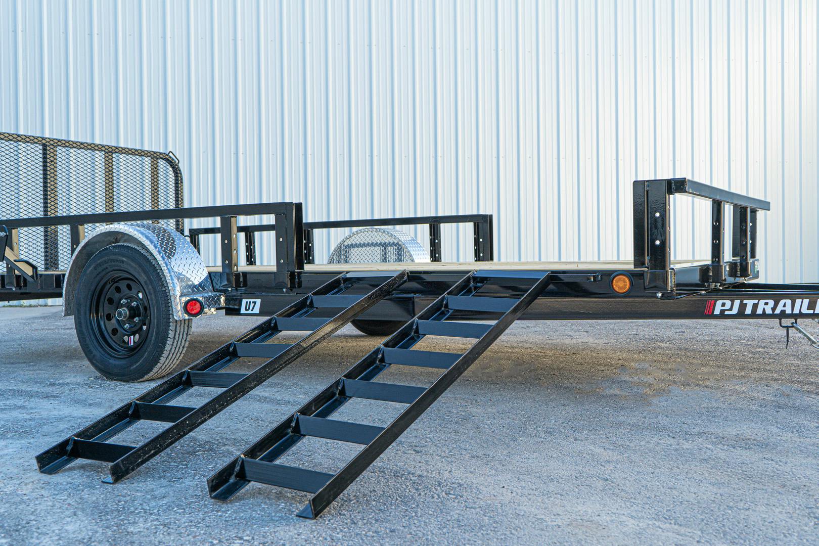 PJ Trailers 14'x83" Single Axle 4" Channel Utility Trailer (U8) - Image 10
