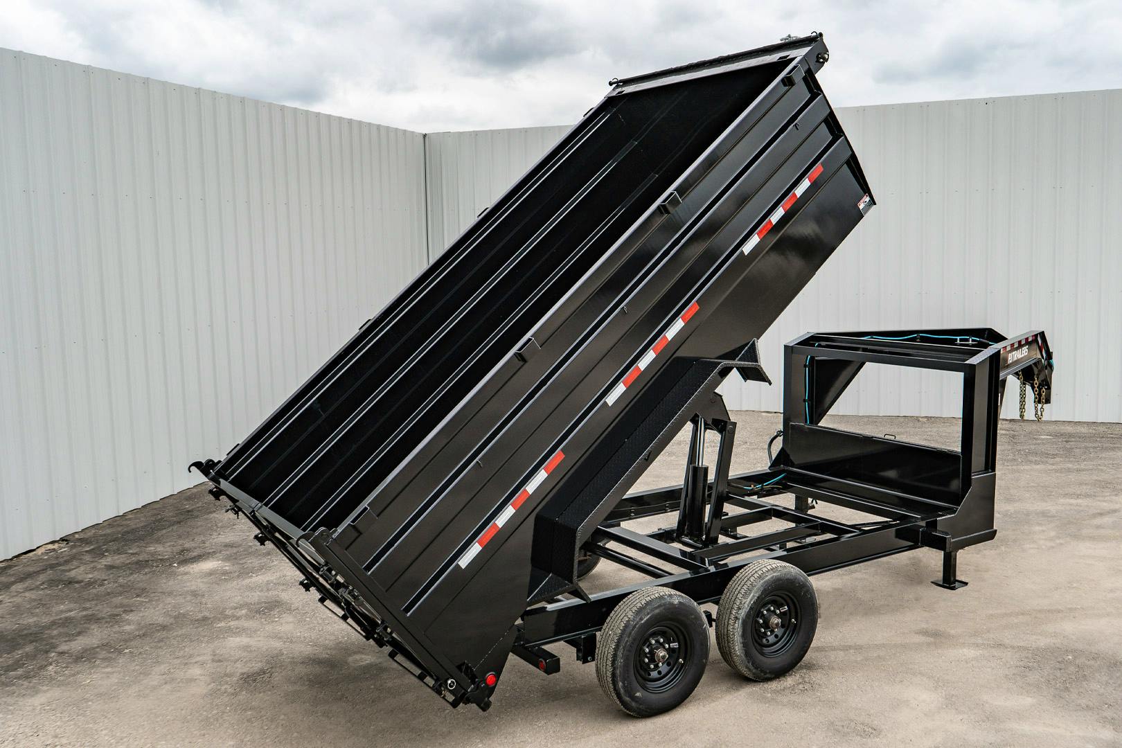 PJ Trailers 14'x83" 18k GN Low Pro Dump Trailer w/ 4' Sides (DX) - Image 20