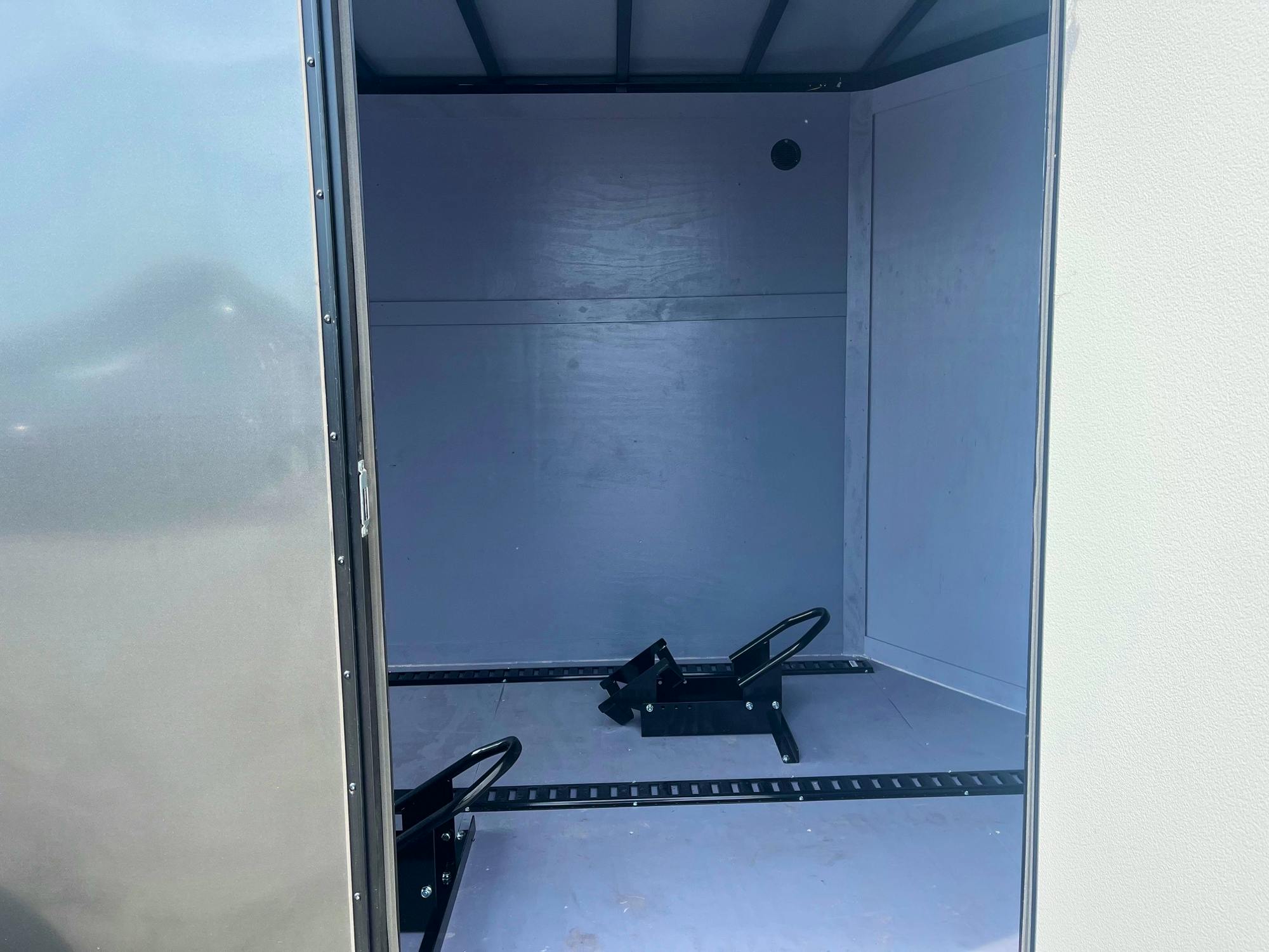 Spartan 7'x14' Motorcycle Enclosed Cargo Trailer w/ Rear Ramp Door - Stock #85646 - Image 8 of 8