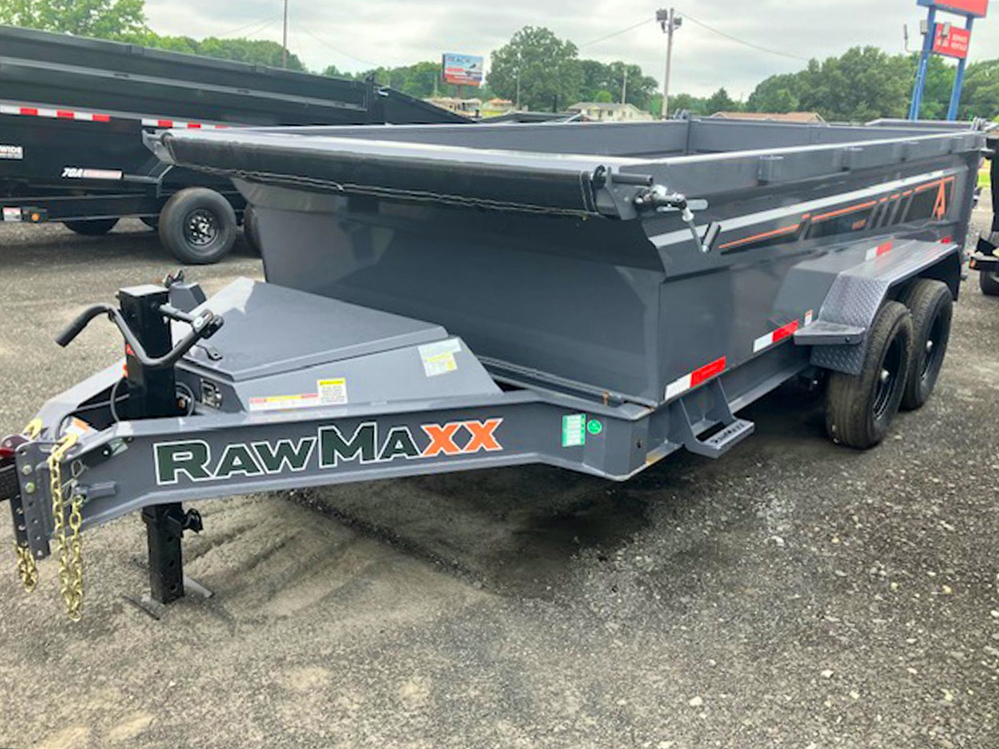 RawMaxx 14'x83" GDX Knight Dump Trailer (GDXK) - Stock #85675 - Image 1 of 7