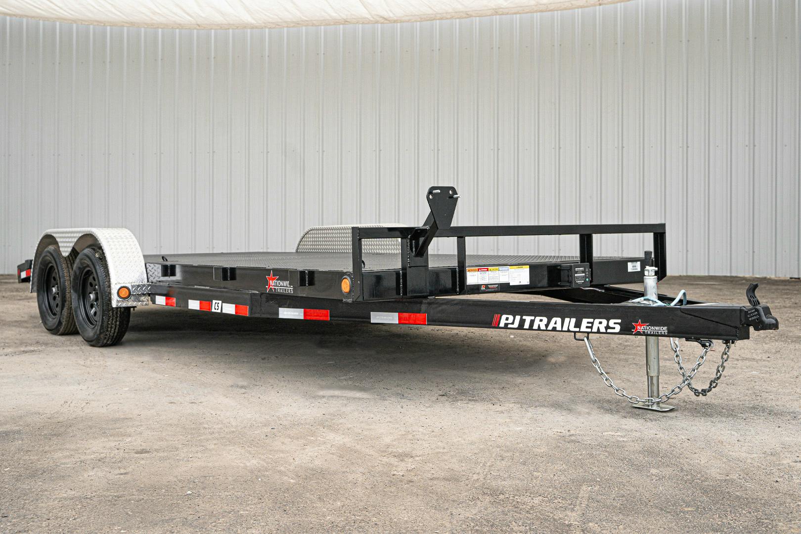 PJ Trailers 18'x83" 5" Channel Car Trailer w/ Steel Deck (C5) - Image 3