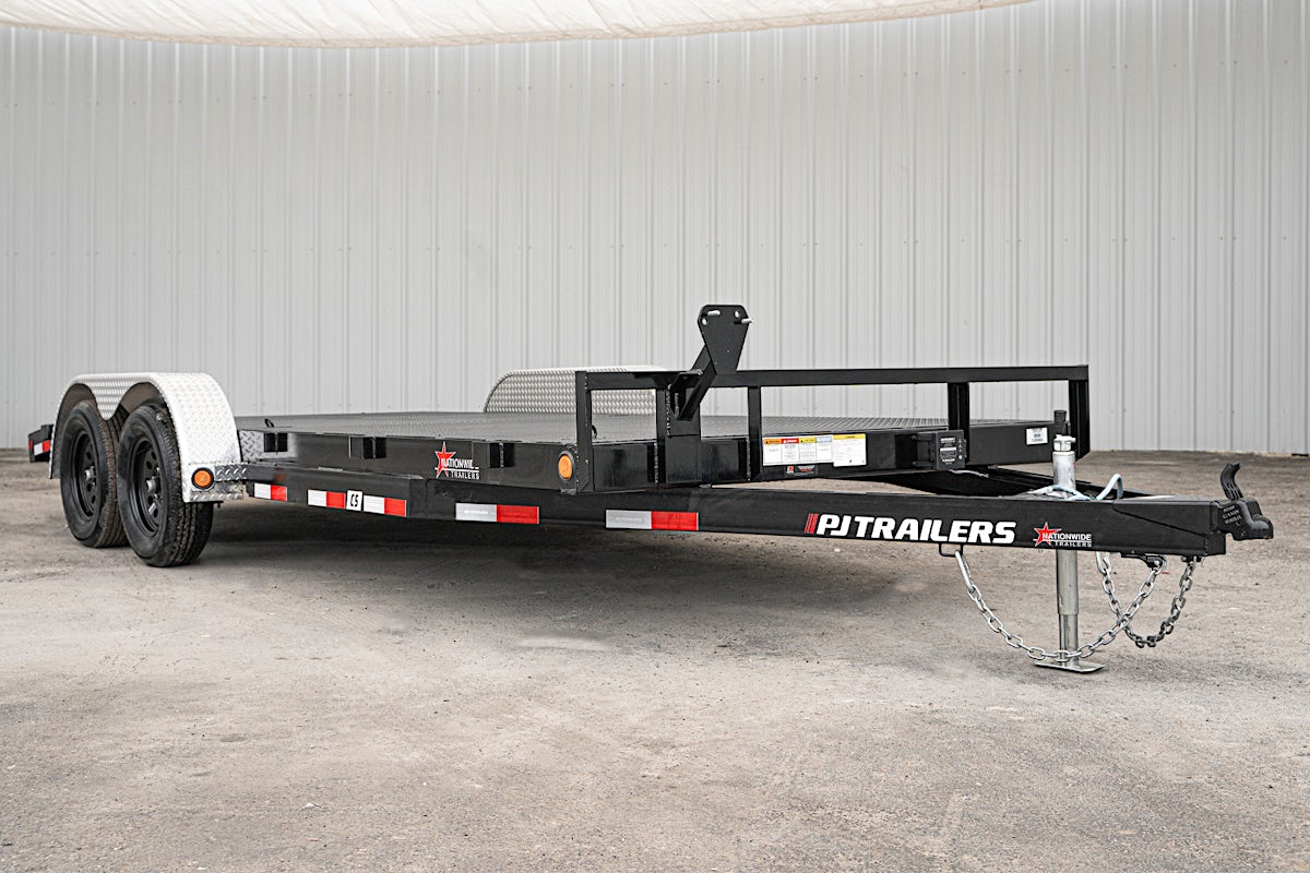 PJ Trailers 18'x83" 5" Channel Car Trailer w/ Steel Deck (C5) - Image 3