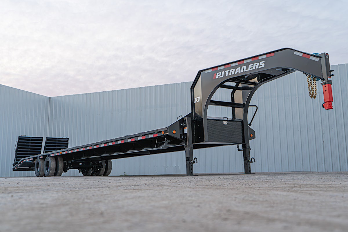 PJ Trailers 40'x102" Gooseneck Low Pro Flatbed Trailer w/ Duals (LD) - Image 3