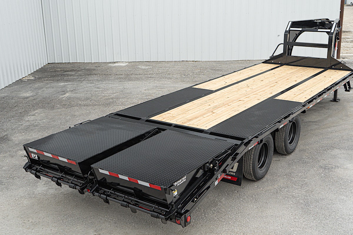 PJ Trailers 25'x102" Gooseneck Low Pro Flatbed Trailer w/ Duals (LD) - Image 24