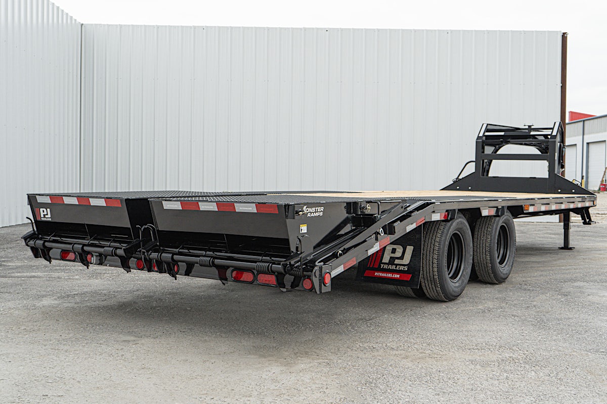 PJ Trailers 25'x102" Gooseneck Low Pro Flatbed Trailer w/ Duals (LD) - Image 27