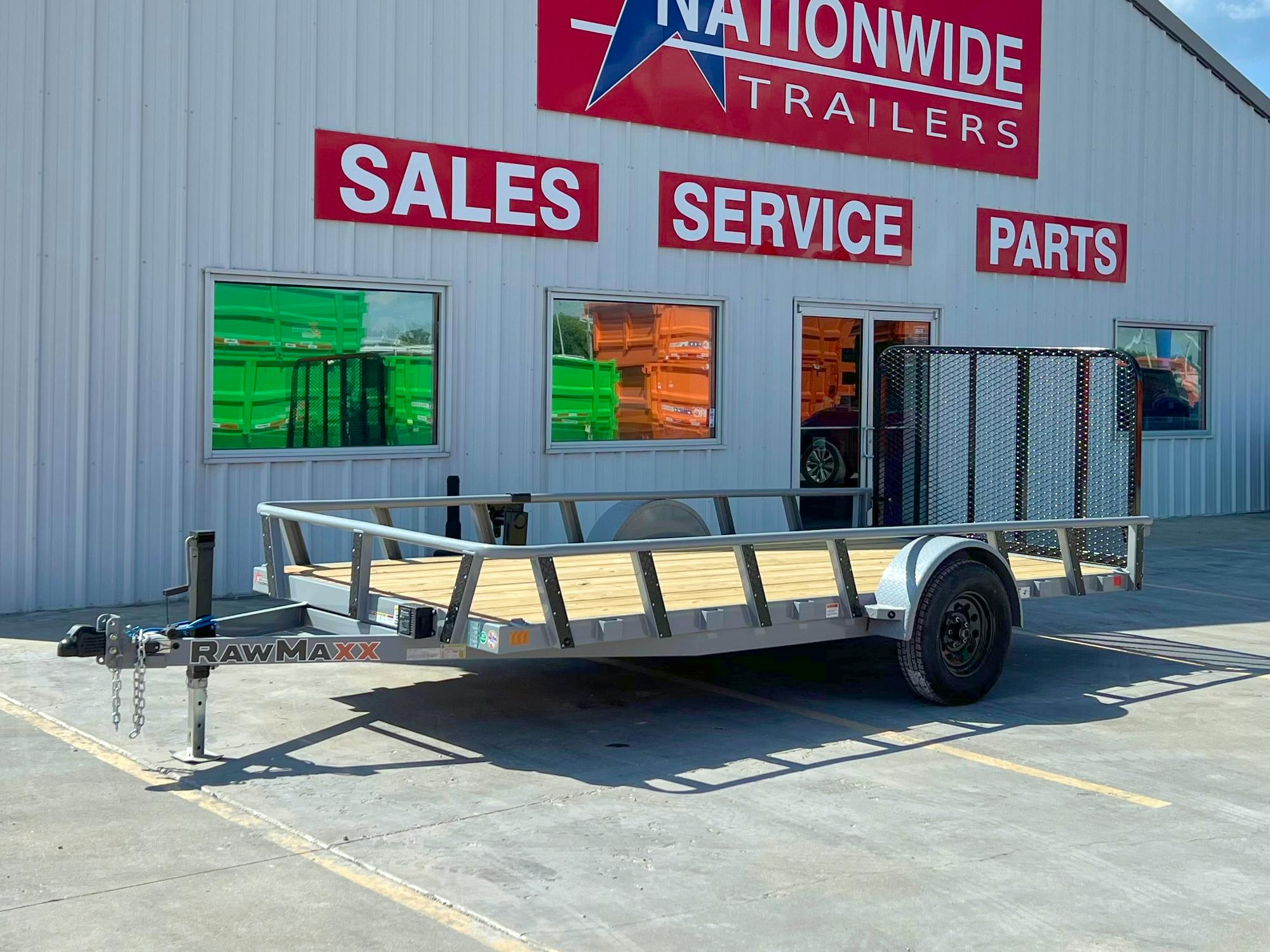 RawMaxx 14'x77" Pipetop Utility Trailer w/4' Gate (UTX) - Image 1