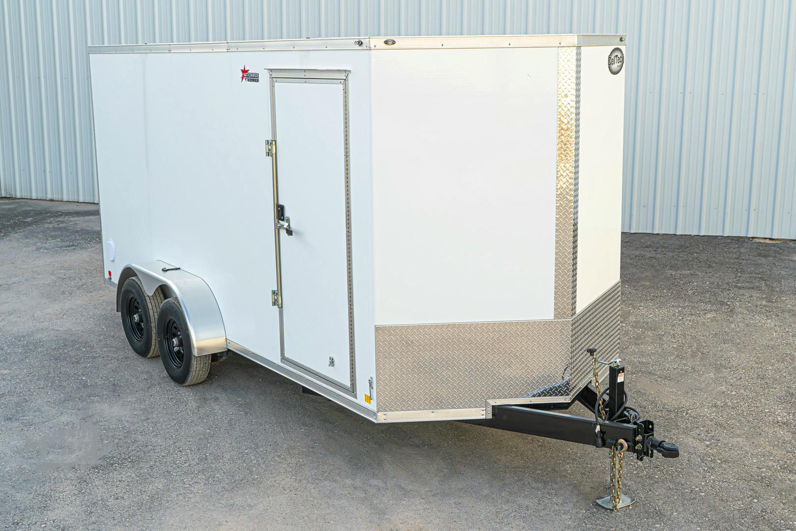 CellTech 7'x16' All-Steel Enclosed Cargo Trailer w/ Rear Ramp Door (C2) - Image 1