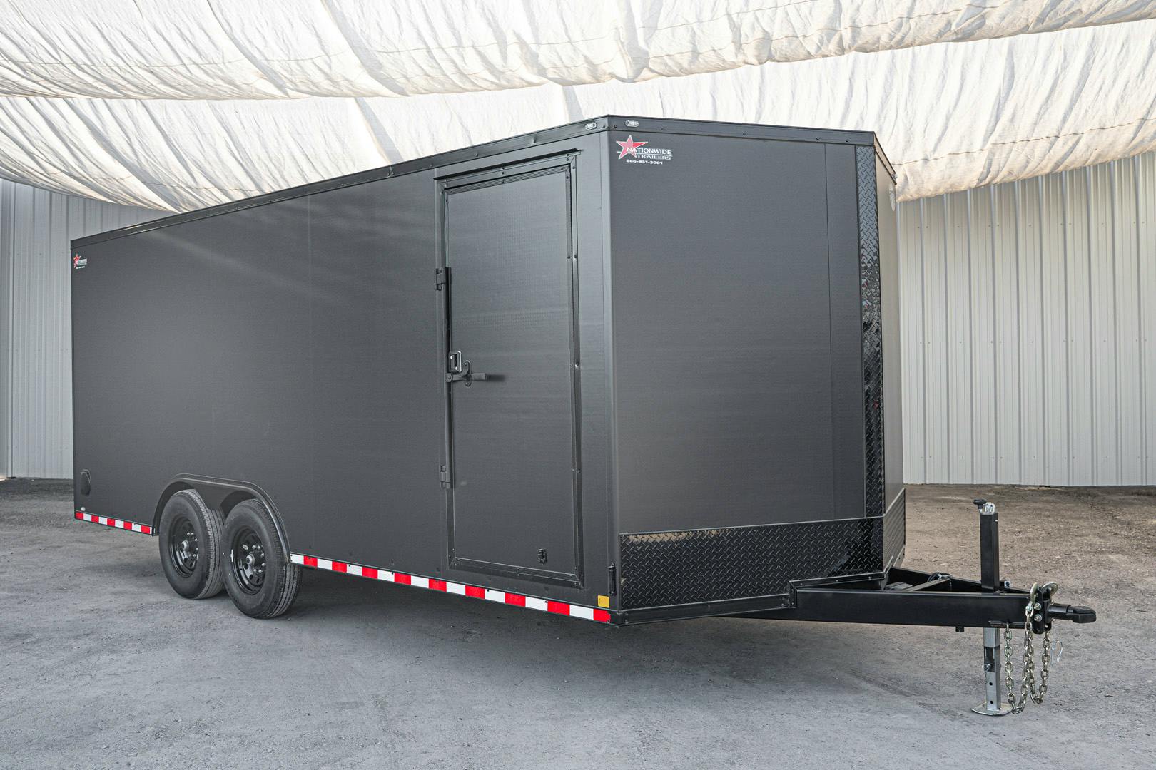 CellTech 8.5'x20' All-Steel Enclosed Cargo Trailer w/ Rear Ramp Door (C2) - Image 2