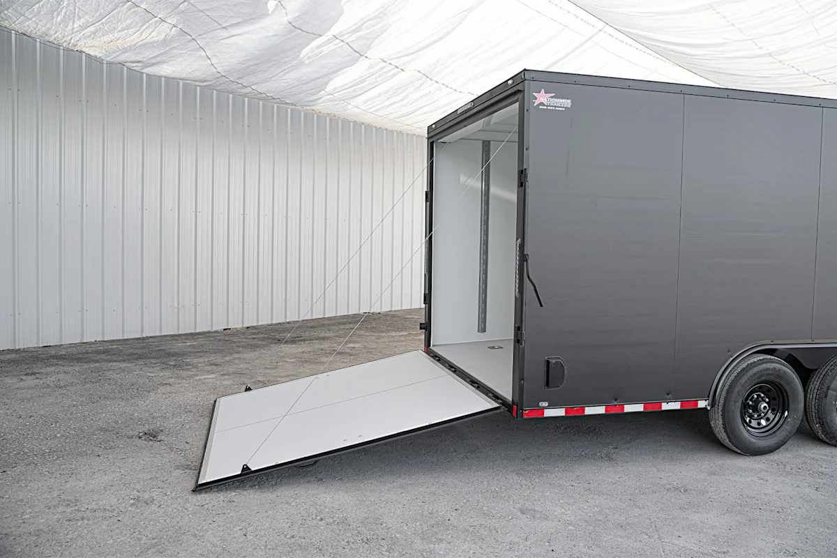 CellTech 8.5'x20' All-Steel Enclosed Cargo Trailer w/ Rear Ramp Door (C2) - Stock #85721 - Image 14 of 21 CellTech 8.5'x20' All-Steel Enclosed Cargo Trailer w/ Rear Ramp Door (C2) - Stock #85721 - Image 14 of 21