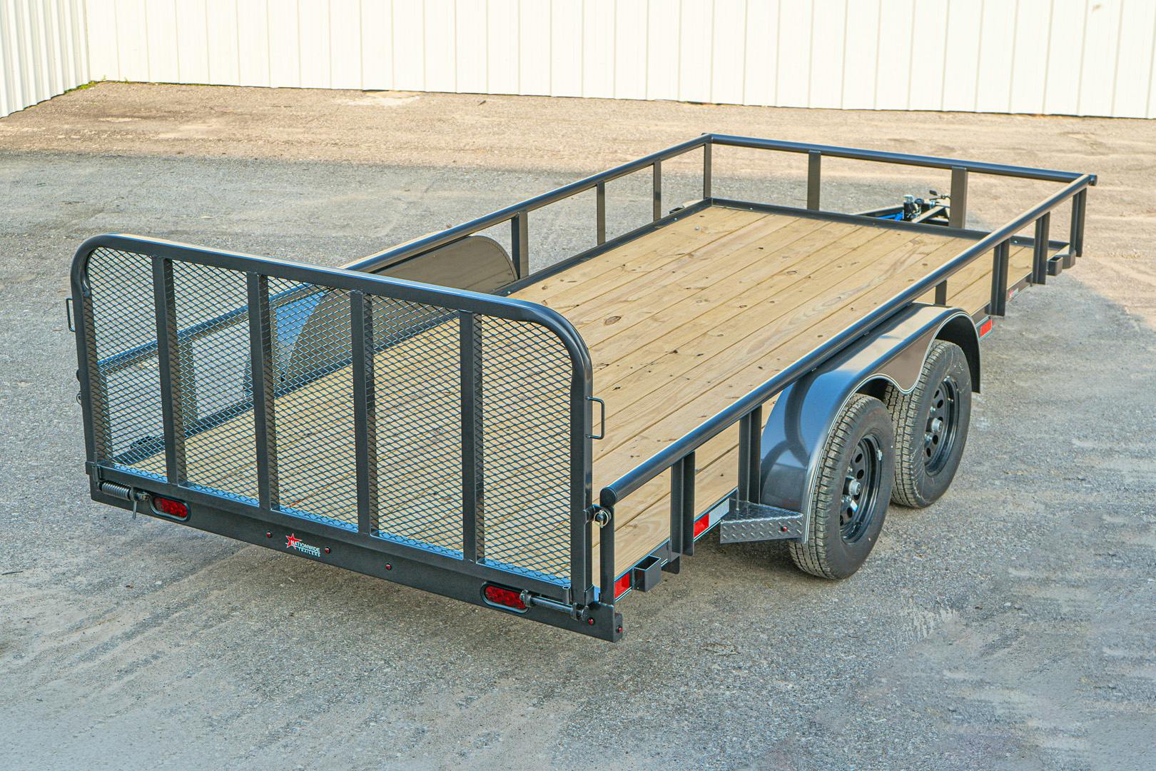 X-ON 16'x83" Utility Trailer w/ 3' Gate (U2) - Image 9