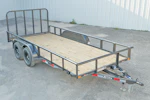 X-ON 16'x83" Utility Trailer w/ 4' Gate (U2) Stock #85735 - Thumbnail 1
