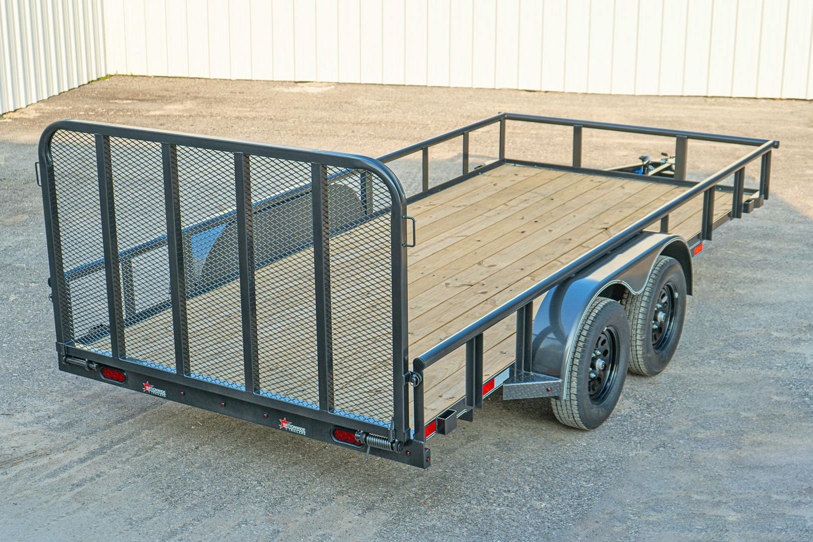 X-ON 16'x83" Utility Trailer w/ 4' Gate (U2)