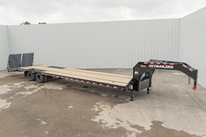 PJ Trailers 40'x102" Gooseneck Low Pro Flatbed Trailer w/ Duals (LD)