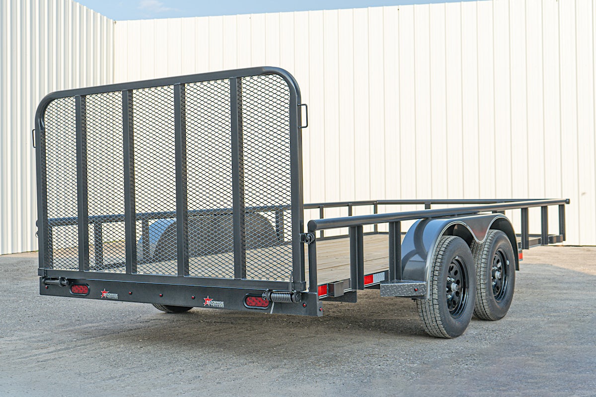 X-ON 16'x83" Utility Trailer w/ 4' Gate (U2) - Image 11