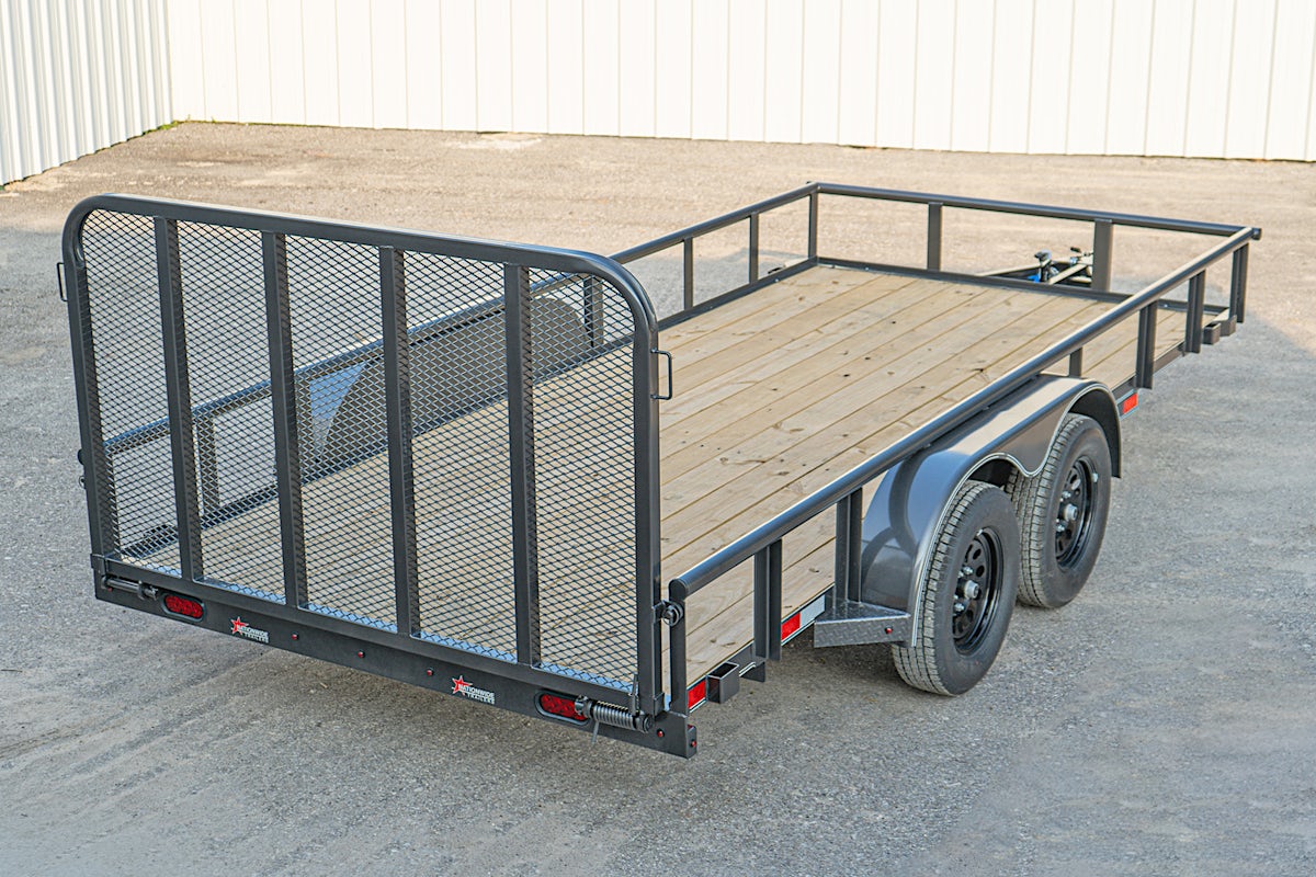 X-ON 16'x83" Utility Trailer w/ 4' Gate (U2) - Image 9